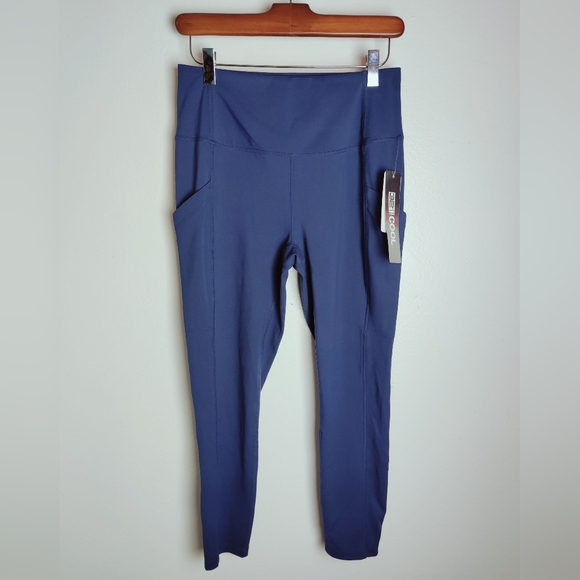 32 Degrees Women's High Waist Active Yoga Exercise Leggings, Inky Indigo, Sz S - Picture 4 of 13